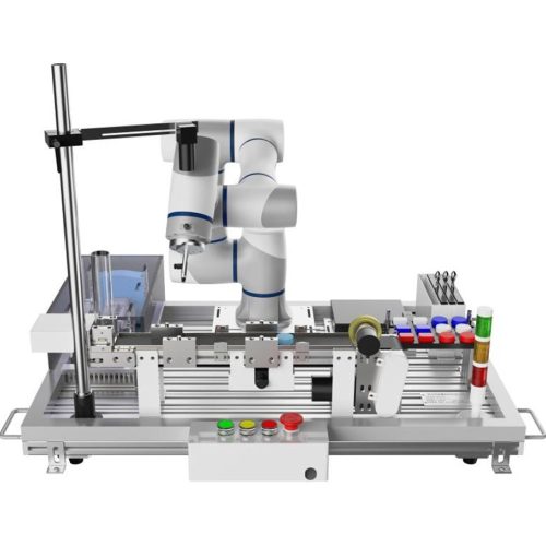 DOBOT COLLABORATIVE ROBOT UNIVERSAL TRAINING PLATFORM - Workstation for DOBOT robotic arms - CR3 + PLC