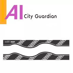  UBTECH UGOT AI CITY GUARDIAN MAP - Map accessory for "City Guardian" curriculum